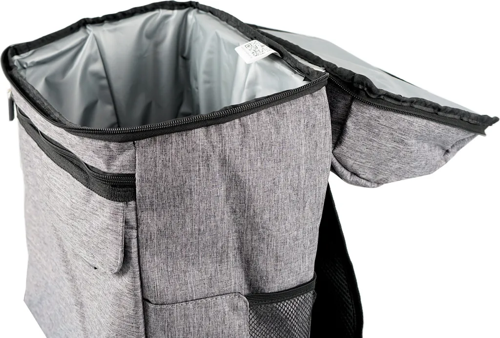 CampFeuer Kühlrucksack 20 Liter Grau, Leicht Und Wasserdicht 3 CampFeuer Kühlrucksack 20 Liter Grau, Leicht Und Wasserdicht – Bild 3