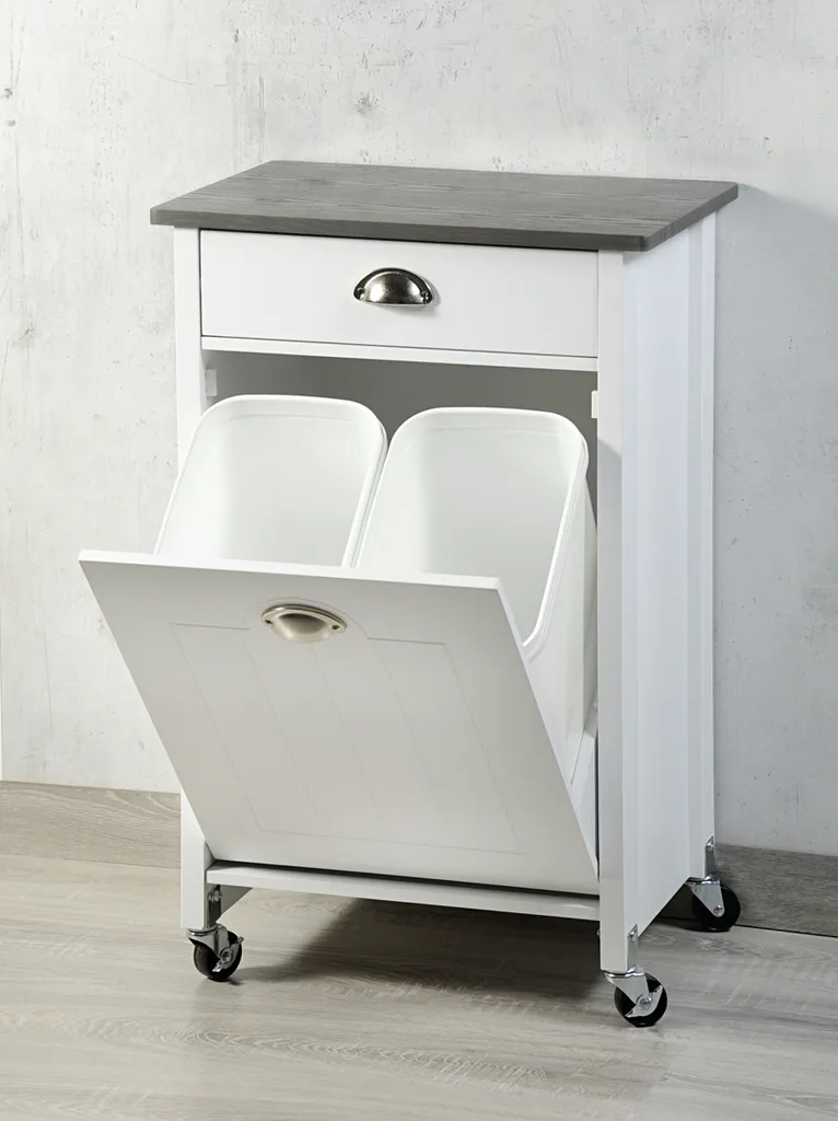 Kesper Küchenwagen Inkl. Mülltrennung, Weiß 1 Kesper Küchenwagen Inkl. Mülltrennung, Weiß