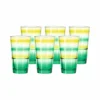 Leonardo EVENT Trinkglas Grün Gestreift330ml 6er Set - A