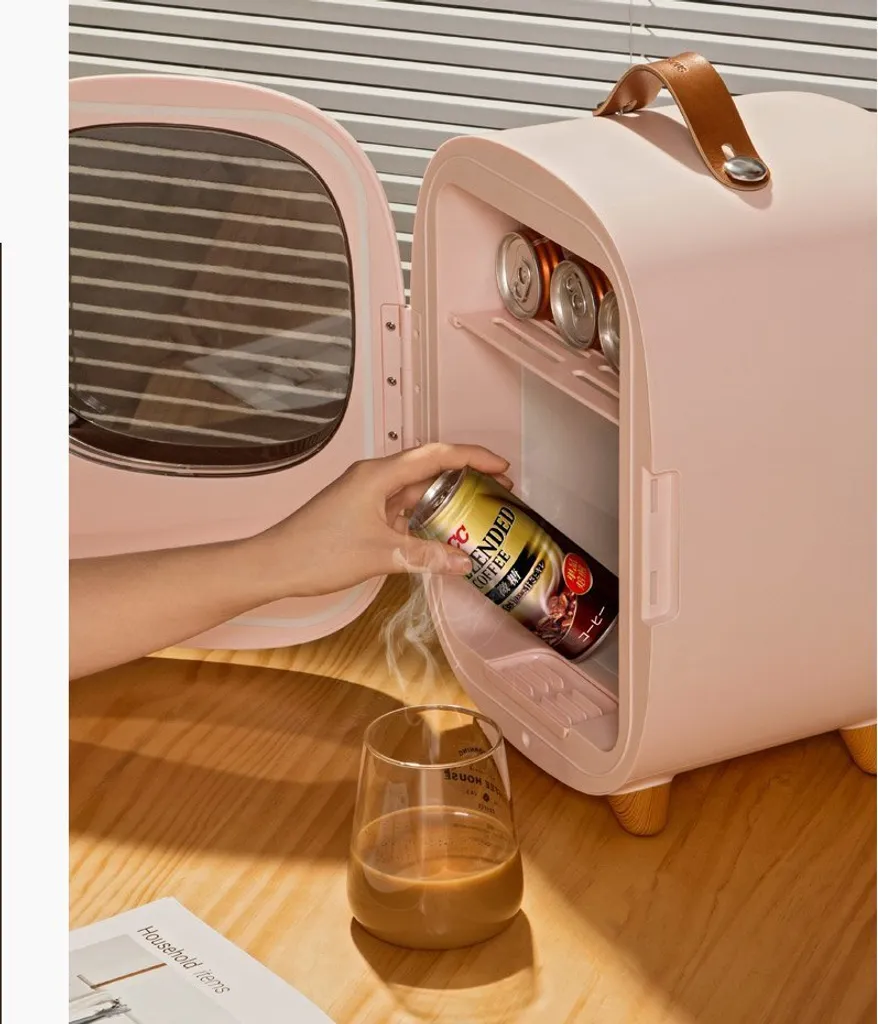 Baseus Mini Beauty Kühlschrank Für Kosmetik Reisekühlschrank Mit Heizung 8l 220V EU / 12V Weiß 16 Baseus Mini Beauty Kühlschrank Für Kosmetik Reisekühlschrank Mit Heizung 8l 220V EU / 12V Weiß – Bild 16
