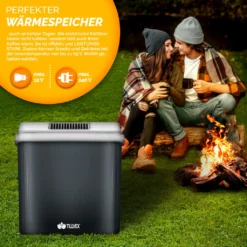 Tillvex Kühlbox Elektrisch 32L Grau | Mini-Kühlschrank 230 V Und 12 V Für KFZ Auto Camping | Kühlt & Wärmt | ECO-Modus -Qualitätsladen Für Geschirr 0278ffafe14dd532e6fb8e8617cd3a94