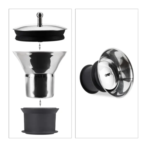 Relaxdays Glaskaraffe 1,5 Liter Bauchig – Bild 6