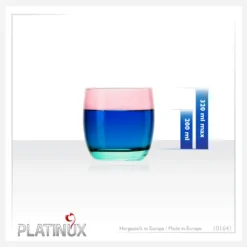Trinkgläser Rosa-Türkis Aus Glas Bunt Set 6 Stück 200ml (max.320ml) Wassergläser -Qualitätsladen Für Geschirr 0470a4f5e6df287b4fe4e6498952ff9c
