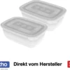 ROTHO Set Gefrierdosen 2 X 1.9 L FREEZE, Farbe:Transparent