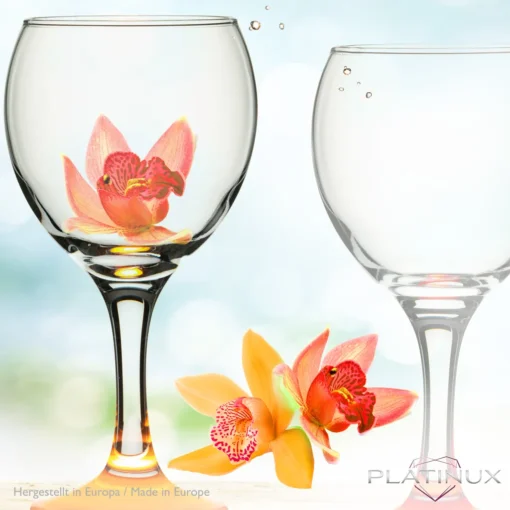 Trinkgläser Bunt Aus Glas Weingläser Mit Buntem Stiel 220ml Set 6-Teilig Getränkeglas Wasserglas Weißweingläser – Bild 6