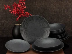 CreaTable 23211 Tafelservice Elements Collection Vesuvio Black Für 4 Personen, Steinzeug, Schwarz/grau (1 Set, 12-teilig) 35 CreaTable 23211 Tafelservice Elements Collection Vesuvio Black Für 4 Personen, Steinzeug, Schwarz/grau (1 Set, 12-teilig) -Qualitätsladen Für Geschirr 0511c98e77bb564c456814dbfb27579a