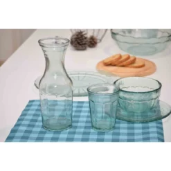 Glaskaraffe Casual 1000 Ml Wasserflasche Krug Retro Recycling-Glas -Qualitätsladen Für Geschirr 0879ac2971b441721e1626a84db3cd69