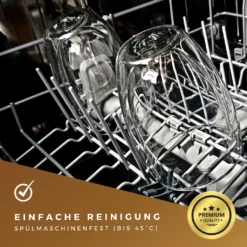 Felino® Latte Macchiato Gläser Doppelwandige Thermogläser Set [6 Stück] [350 Ml] Glas Tassen Groß Für Cappuccino, Kaffee, Espresso -Qualitätsladen Für Geschirr 09811cbcbe5d068f12f497d29fb49555