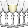 KROSNO Weiß-Weinglas | Set Von 6 | 150 ML | Krista Kollektion | Kristallglas | Weißweingläser | Perfekt Für Zuhause, Restaurants Und Partys | Spülmaschinenfest