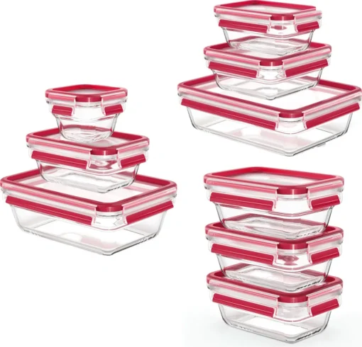 Emsa Frischhaltedose CLIP & CLOSE Glas 0,45 Liter 3er Set – Bild 3