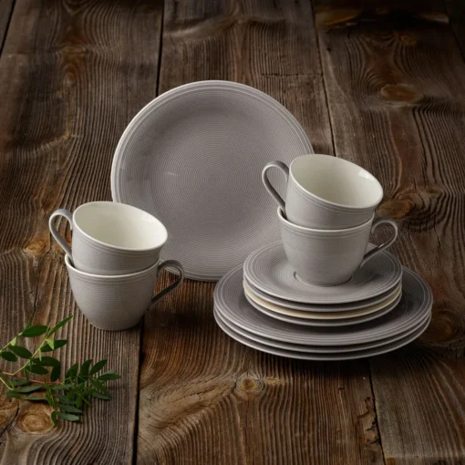 LIKE. BY Villeroy & Boch Color Loop Stone 12tlg Kaffeeset Kaffeeservice Geschirr – Bild 3