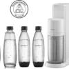 SODASTREAM DUOBICB - Weiße DUO-Maschine Pack 4 Flaschen (2 DUO-Dekanter + 2 Fuse LV) + 1 CQC-Austauschzylinder