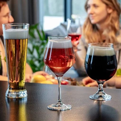 KROSNO Brewery Biergläser Bierkenner Set, 6er-Set, 420ml, 500 Ml – Bild 5