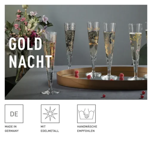 Goldnacht Champagnerglas-Set F23 Von Carolin Oliveira – Bild 8