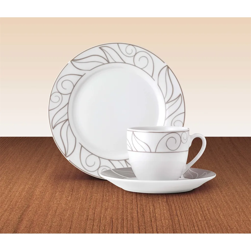 WELLCO Kaffeeset Grenoble Porzellan 18teilig 2 WELLCO Kaffeeset Grenoble Porzellan 18teilig – Bild 2