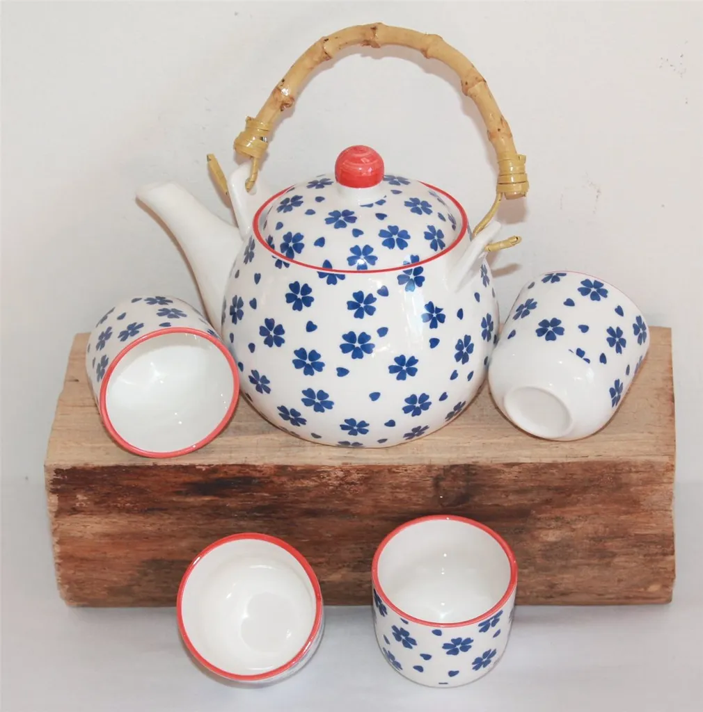 270 Asia Teeset Teeservice Teekanne Tassen 5 Tlg Weiss Blau Blumen Kinder Ruka 4 270 Asia Teeset Teeservice Teekanne Tassen 5 Tlg Weiss Blau Blumen Kinder Ruka – Bild 4