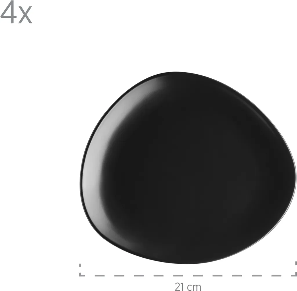Mäser 931730 Kombiservice Glendale Für 4 Personen, Steinzeug, Schwarz (1 Set, 16-teilig) 4 Mäser 931730 Kombiservice Glendale Für 4 Personen, Steinzeug, Schwarz (1 Set, 16-teilig) – Bild 4