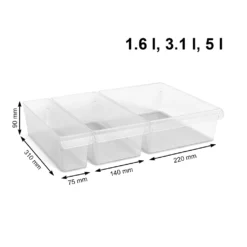 ROTHO SET Kühlschrankorg. PP 3 Tlg. MB LOFT, Farbe:Transparent -Qualitätsladen Für Geschirr 0fdafdbeb81474cb24e15bb9c766159c