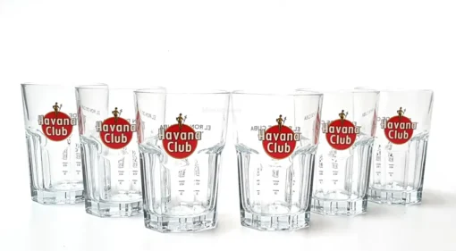 Havana Club Gläser Set – 6x Gläser Geeicht 2/4cl