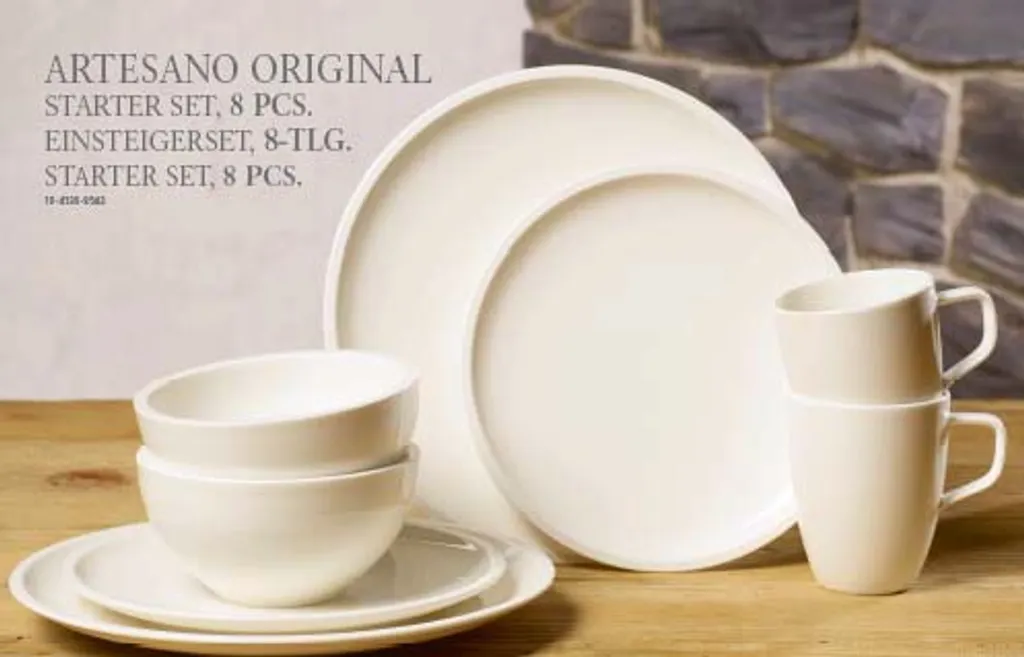 VILLEROY & BOCH Artesano Einsteigerset 8 Tlg. Tellerset Geschirr-Service Kaffeetassen Schalen 5 VILLEROY & BOCH Artesano Einsteigerset 8 Tlg. Tellerset Geschirr-Service Kaffeetassen Schalen – Bild 5