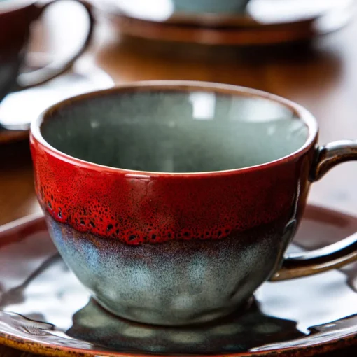 Vancasso Kaffeeservice »STARRY« 8-tlg Steinzeug Kaffeeset Mit Kaffeetasse, Untertasse – Bild 6