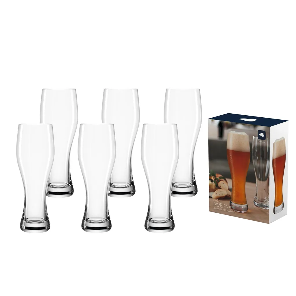 Leonardo TAVERNA Weizenbierglas 0,5l 6er Set 2 Leonardo TAVERNA Weizenbierglas 0,5l 6er Set – Bild 2