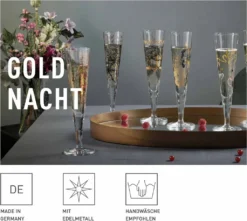 Goldnacht Champagnerglas-Set F23 Von Carolin Oliveira -Qualitätsladen Für Geschirr 139d65736acd0d3dfa9b8dd227750d17