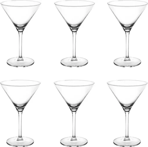 Cocktailglas 6er Set MARTINI Cocktailschale DIAMOND 260 Ml
