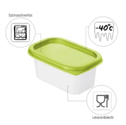 ROTHO Set Gefrierdosen 4 X 0.2 L DOMINO, Farbe:Limettengrün -Qualitätsladen Für Geschirr 13ebf58034d2b9173e889973e1e790e8