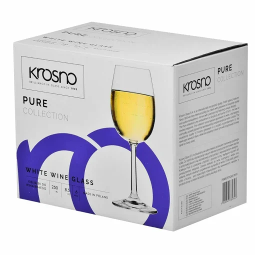 KROSNO Pure Weißweinglas, 6er-Set, 250 Ml – Bild 7