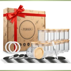 PORADA 12 Stapelbare Gewürzgläser Set 150ml Glasbehälter Mit Deckel Aufbewahrung Küche Gewürzdosen Vorratsdosen Glas Mit Deckel Aufbewahrungsgläser Küchenorganisation Aufbewahrung… 21 PORADA 12 Stapelbare Gewürzgläser Set 150ml Glasbehälter Mit Deckel Aufbewahrung Küche Gewürzdosen Vorratsdosen Glas Mit Deckel Aufbewahrungsgläser Küchenorganisation Aufbewahrung… -Qualitätsladen Für Geschirr 1521b953202d5eec8e5363829fa5d1b8