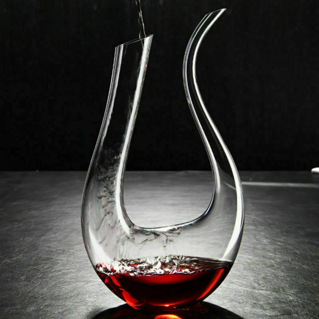 1500 Ml U Förmige Weinkaraffe Bleifreie Kristallglas Weinausgießer Rotweinkaraffe 1 1500 Ml U Förmige Weinkaraffe Bleifreie Kristallglas Weinausgießer Rotweinkaraffe