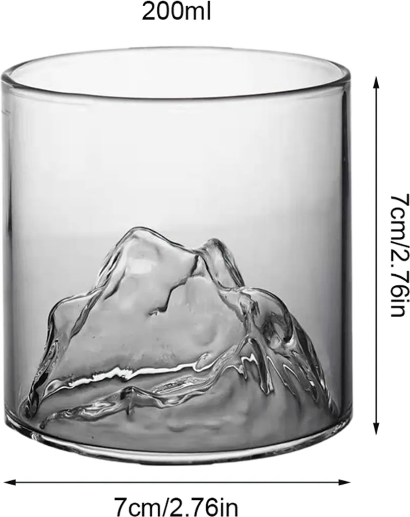 4 Stk/Set 200ml Mountain Whiskygläser Whiskey Glasses Set,für Scotch Und Whisky Liebhaber,Geschenk Für Männer, Vatertagsgeschenk 5 4 Stk/Set 200ml Mountain Whiskygläser Whiskey Glasses Set,für Scotch Und Whisky Liebhaber,Geschenk Für Männer, Vatertagsgeschenk – Bild 5