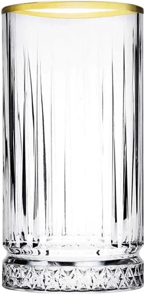 Pasabahce Elysia Golden Touch Long Drink Gläser 4-teiliges Set Mit Goldrand 280ml 4 Pasabahce Elysia Golden Touch Long Drink Gläser 4-teiliges Set Mit Goldrand 280ml – Bild 4