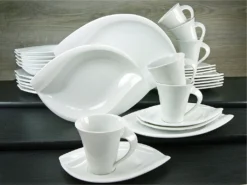 CreaTable 14742 Kombiservice Acacia Für 6 Personen + Uni, Porzellan, Oval, Weiß (1 Set, 30-teilig) 11 CreaTable 14742 Kombiservice Acacia Für 6 Personen + Uni, Porzellan, Oval, Weiß (1 Set, 30-teilig) -Qualitätsladen Für Geschirr 166e659e9605a8249f06ba01ab66d094
