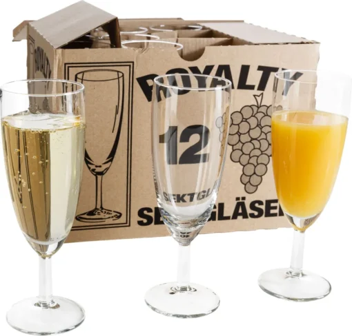 120er Set Royalty Sektgläser 16 Cl Ungeeicht