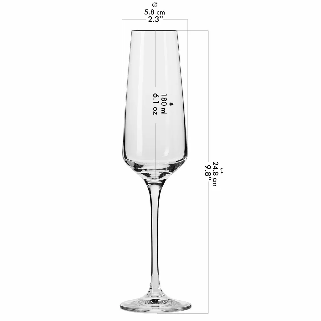 KROSNO Avant-Garde Sektgläser, 6er-Set, 180 Ml 4 KROSNO Avant-Garde Sektgläser, 6er-Set, 180 Ml – Bild 4