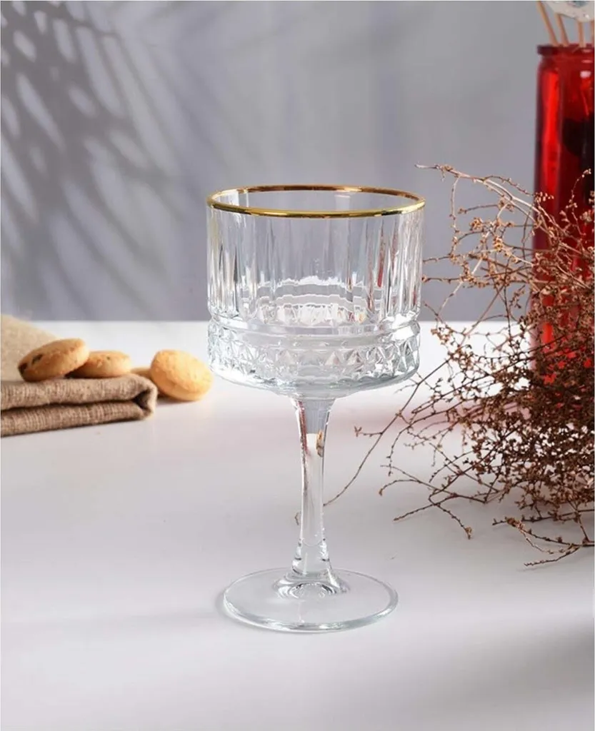 Pasabahce Pasabahace Elysia Golden Touch Kelchglas 4er Set Weingläser, Cocktails, 500 Ml 2 Pasabahce Pasabahace Elysia Golden Touch Kelchglas 4er Set Weingläser, Cocktails, 500 Ml – Bild 2