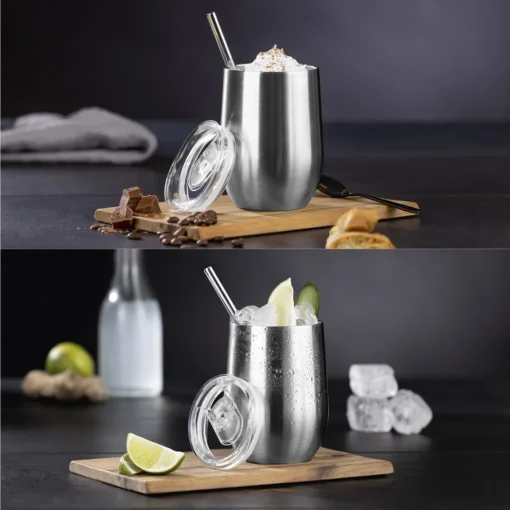 GOURMETmaxx Getränkebecher Inkl. Trinkhalm - 2er-Set – Bild 6