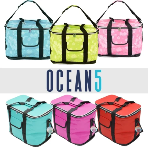 Kühltasche 30L Mit Schultergurt, XXL Isolier Kühlbox - Fuchsia/ Pink – Bild 6