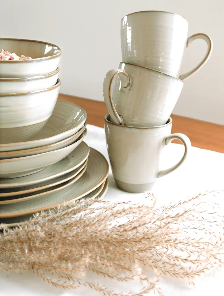 Mäser 931818 Frühstücksset Nottingham Für 4 Personen, Steinzeug, Beige (1 Set, 12-teilig) 3 Mäser 931818 Frühstücksset Nottingham Für 4 Personen, Steinzeug, Beige (1 Set, 12-teilig) – Bild 3