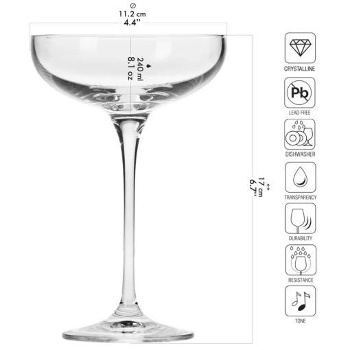 KROSNO Harmony Sektgläser, 6er-Set, 240 Ml – Bild 14