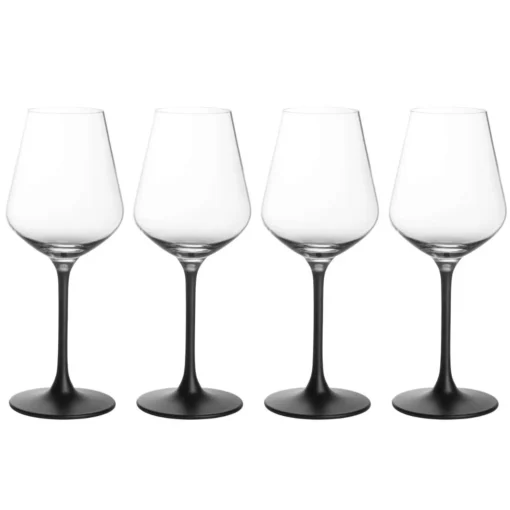 Villeroy & Boch Rotweinkelch, Manufacture Rock Klar,schwarz, 4 Tlg. – Bild 9