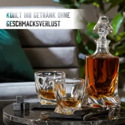 Whisiskey - Whisky Karaffe – Twisted Dekanter Set - Whiskey Karaffe Set - 1000ML - Geschenke Für Männer - Inkl. 8 Whisky Steine, Zange & 2 Whisky Gläser 9 Whisiskey - Whisky Karaffe – Twisted Dekanter Set - Whiskey Karaffe Set - 1000ML - Geschenke Für Männer - Inkl. 8 Whisky Steine, Zange & 2 Whisky Gläser -Qualitätsladen Für Geschirr 19e7e6746709b3616406cddae49b194d