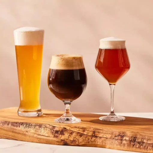 KROSNO Brewery Biergläser Bierkenner Set, 6er-Set, 420ml, 500 Ml – Bild 3