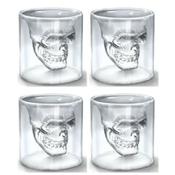 Skull-in-glass Winkee 4 Schnapsgläser Shot Glas Totenkopf Schädel 25ml Partyglas Weingläser -Qualitätsladen Für Geschirr 1bbed6c95cc990a6fd89ad9b903024c1