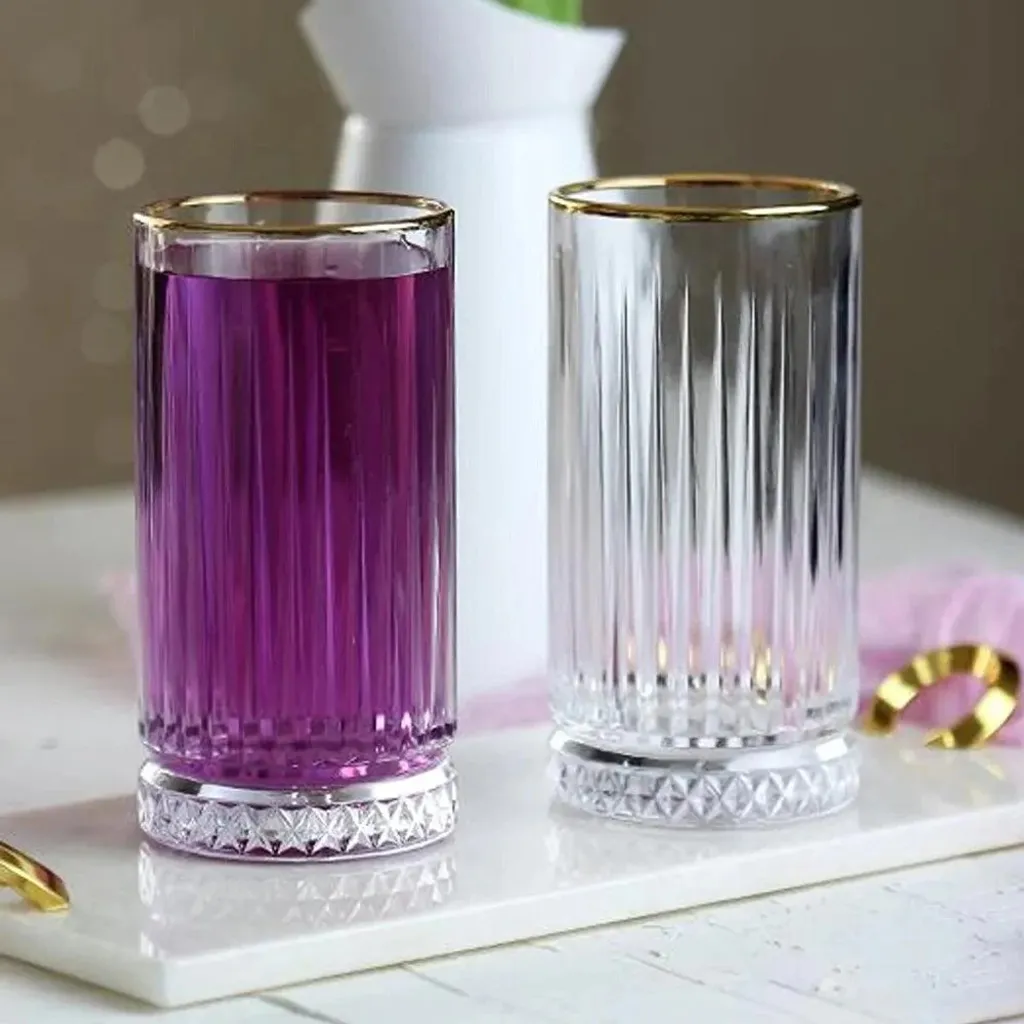 Pasabahce Elysia Golden Touch Long Drink Gläser 4-teiliges Set Mit Goldrand 280ml 7 Pasabahce Elysia Golden Touch Long Drink Gläser 4-teiliges Set Mit Goldrand 280ml – Bild 7