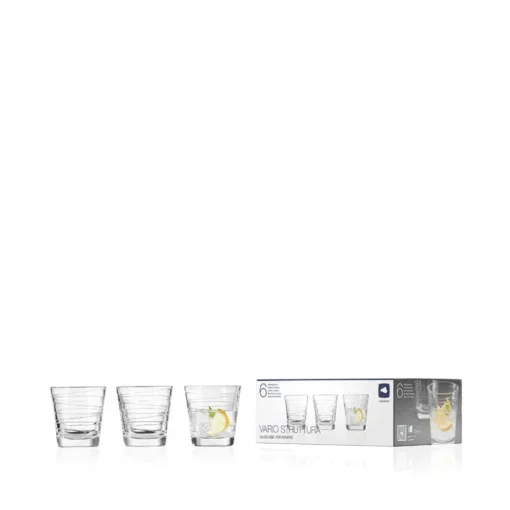 LEONARDO 019449 Vario Struttura Whiskybecher, Glas, 250 Ml, Klar (6 Stück) – Bild 8