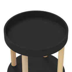 VidaXL Servierwagen 3 Etagen Schwarz 38x38x82 Cm Holzwerkstoff & Holz 11 VidaXL Servierwagen 3 Etagen Schwarz 38x38x82 Cm Holzwerkstoff & Holz -Qualitätsladen Für Geschirr 1dd43677d76101064981e7c0bfece033