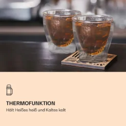 2x 200ml DUOS Doppelwandige Thermogläser Für Tee, Kaffee, Schümli, Vorspeisen 7 2x 200ml DUOS Doppelwandige Thermogläser Für Tee, Kaffee, Schümli, Vorspeisen -Qualitätsladen Für Geschirr 1dfe84e4765ced2b86664eb4fd42bfd1